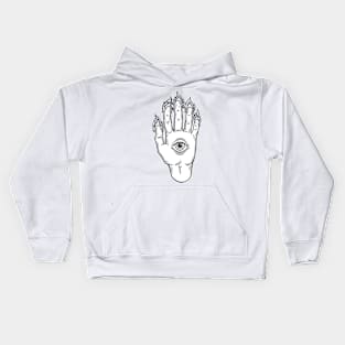 Mysterious Eye. Magic Hand Kids Hoodie